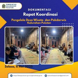 Rapat Koordinasi Persiapan Kalsifikasi Desa Wisata Kalurahan Pulutan